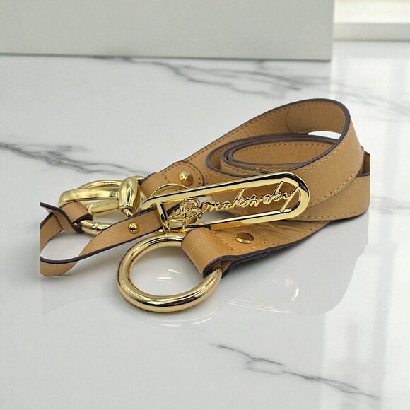 b. makowsky Handbags - Authentic B. Makowsky Replacement Strap – 42" Leather with Gold Hardware Upgrade
